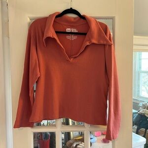 Big Bud Press Long Sleeve Fisherman Casual Polo Pink Size 1XL